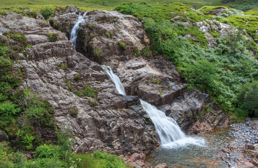 Glencoe Falls, Highlands, Schottland