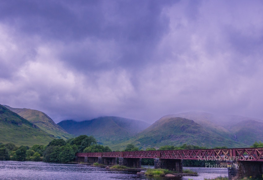 Loch Awe Railway Bridge in den schottischen Highlands, Schottland